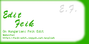 edit feik business card